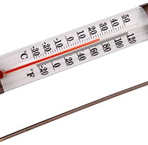 MIKSUS 10.2" New Premium Steel Thermometer Indoor Outdoor Decorative (Upgraded Accuracy and Design)