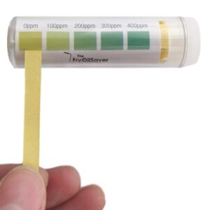 FryOilSaver Co, Restaurant Sanitizer Test Kit, Quat Sanitizer Strips and Chlorine Strip Testing Kit, 0-200ppm Quat Strips and 0-400ppm Chlorine Strips, 2 x Vial of 100 Strips