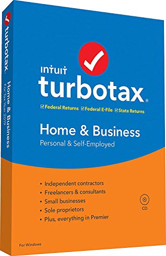 ТurboTax 2019 Home and Business - Only for Windows - PC - DVD (Turbotax 2019)