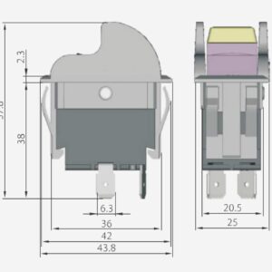 Thaekuns SW7A Table Saw On-Off Toggle Switch Replacement for Delta 489105-00 Ryobi 46023