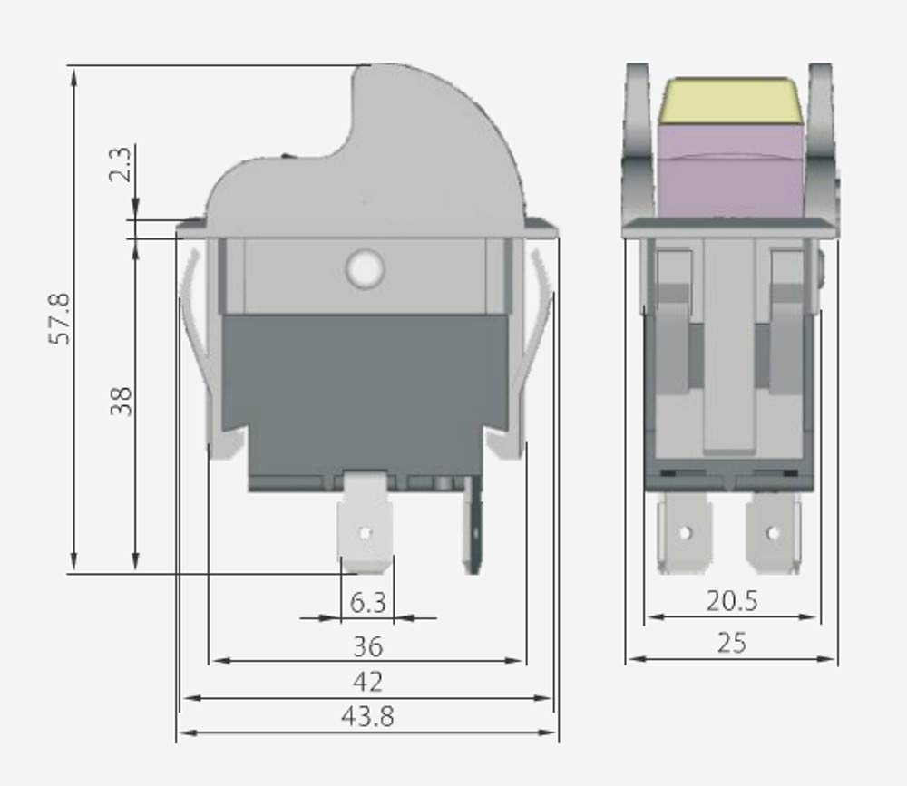 Thaekuns SW7A Table Saw On-Off Toggle Switch Replacement for Delta 489105-00 Ryobi 46023