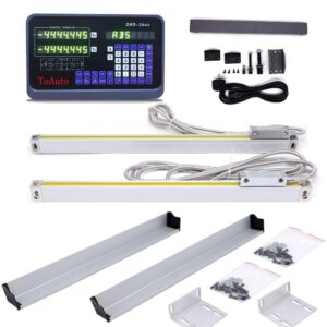 precision 2 axis dro kit, digital readout 2 axis dro display + 2pc linear glass scale 50~1000mm for bridgeport mill lathe machine (customized size)