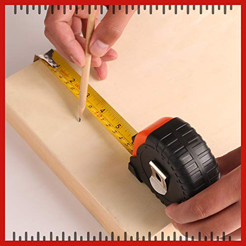 LICHAMP Tape Measure 30-Foot, 2 Pack Bulk Easy Read Measuring Tape Retractable Metric/Fractional, Measurement Tape 29.5FT/9M by 1-Inch