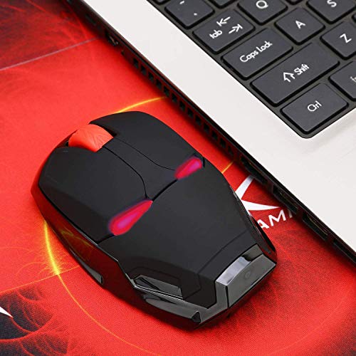 WFB Ergonomic Wireless Computer Mouse for Kids, 2.4 G Portable Noiseless Mouse Optical Mice with USB Receiver for Notebook PC Laptop Computer Mac Book (Black)