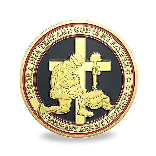 Military Veterans Creed Challenge Coin, Thank You for Your Service Gift