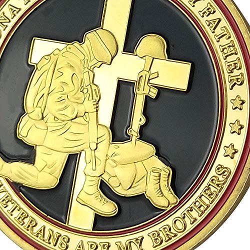Military Veterans Creed Challenge Coin, Thank You for Your Service Gift