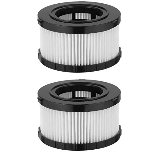 Fette Filter -DC5151H HEPA Filter Compatible with DEWALT Wet Dry Vacuum Models DC515 DCV517 DCV517B Part # DC5151H includes 2 replacement filters.