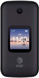 alcatel smartflip 4052r | 4g lte | 4gb flip-phone | bluetooth, wifi, big buttons | carrier locked to at&t. phone is not unlocked - volcano black