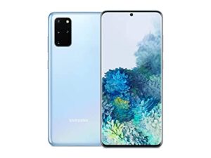 samsung galaxy s20+ 5g factory unlocked android cell phone | 128gb of storage | cloud blue (renewed)