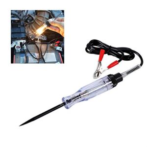 Car Voltage Tester, Non-Contact Dual Range Voltage Current Tester Pen for Standard and Low Voltage, Auto 6V 12V 24V DC Car Truck Voltage Circuit Tester Car Test VoltMet Long Probe Pen Light Bulb