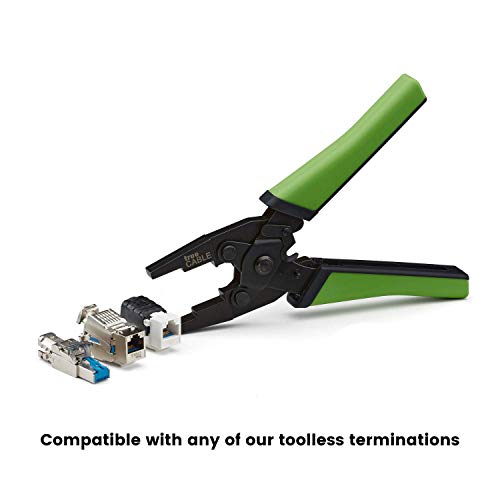 trueCABLE Parallel Crimping Pliers, Toolless Keystone Jack and Field Termination Plug Closure Tool, trueCLOSE