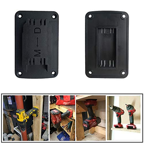 weqcter 5Packs Tool Holder Dock/Mount for Dewalt 12V 20V Drill Fit for Milwaukee M18 Tools