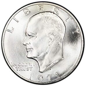 1971 s silver bu eisenhower dollar choice uncirculated us mint