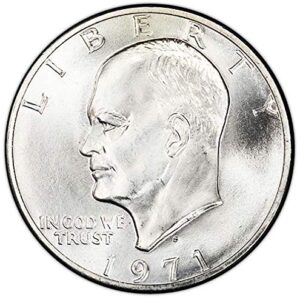 1971 S Silver BU Eisenhower Dollar Choice Uncirculated US Mint