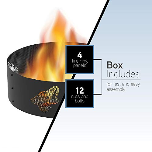 Blue Sky Outdoor Living FR361208-MW Round Ring Fire Pit, Minnesota Wild