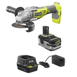 RYOBI 18-Volt Brushless 4-1/2 in. Cut-Off Tool/Angle Grinder Kit with Battery and Charger, (Non-Retail Packaging, Bulk Packaged)