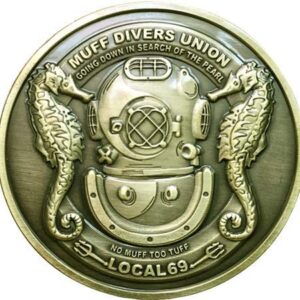 Mermaid Collection Souvenir Coin, Wetter is Better,Good Luck Heads Tails Challenge Coin (Bronze)