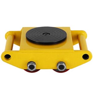 machinery mover industrial dolly skate cast steel roller 360° rotation 6t 8t 12t (6t)