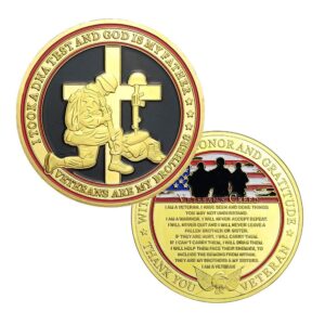 military veterans creed challenge coin thank you for your service