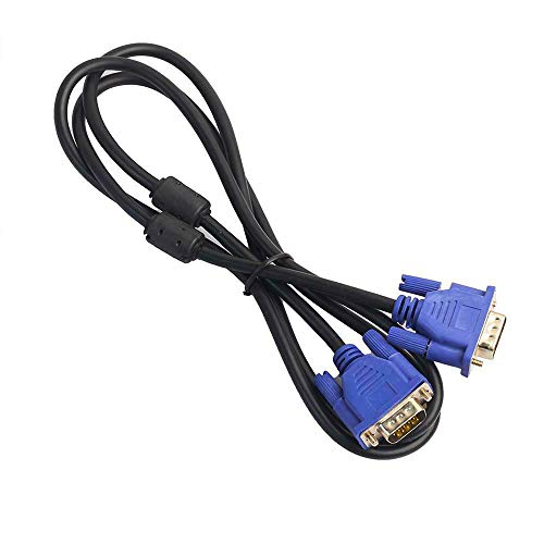 EKYLIN VGA to VGA Video Cable 1.5m / 5ft for Computer PC Laptop to Monitor Screen Projector with VGA Plug Port