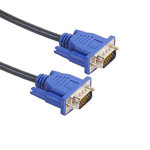 EKYLIN VGA to VGA Video Cable 1.5m / 5ft for Computer PC Laptop to Monitor Screen Projector with VGA Plug Port