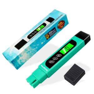tds meter water quality tester,hasfine digital conductivity meter 3 in 1 tds,ec and temperature meter, accuracy testing pen 0-9999 ppm meter for drinking water, aquariums,pool and more