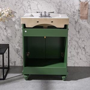 Legion Furniture 24-inch Vogue Green Sink Vanity