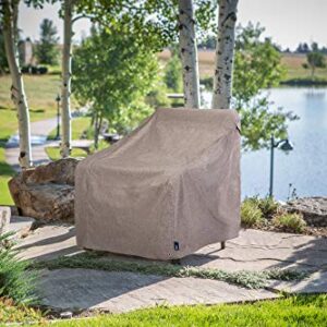 MODERN LEISURE 2997 Garrison Waterproof Swivel Lounge Chair Cover, (37.5 W x 39.25 D x 38.5 H inches), Heather Grey