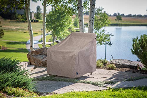 MODERN LEISURE 2997 Garrison Waterproof Swivel Lounge Chair Cover, (37.5 W x 39.25 D x 38.5 H inches), Heather Grey