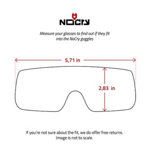 NoCry Protective Non-Vented Safety Lab Goggles with Anti-Fog Coating, Clear Scratch-Resistant Lenses, Universal OTG Fit, an Adjustable Headband, ANSI Z87.1 Rating, and UV Protection