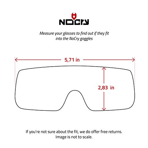 NoCry Protective Non-Vented Safety Lab Goggles with Anti-Fog Coating, Clear Scratch-Resistant Lenses, Universal OTG Fit, an Adjustable Headband, ANSI Z87.1 Rating, and UV Protection