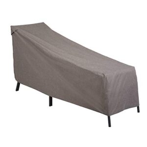 modern leisure 3006 garrison waterproof outdoor chaise lounge (65 w x 28 d x 29 h inches) heather gray, patio furniture cover