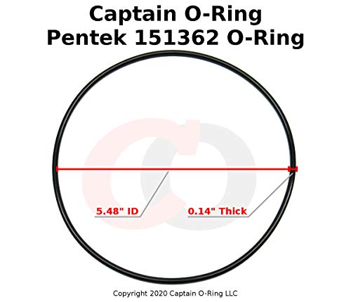Captain O-Ring - Replacement for Pentek 151362 Oring Compatible with Big Clear Water Filter Housing Buna-N O-Rings (3 Pack)