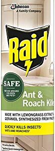 Raid Ant and Roach Killer Aerosol Spray with Essential Oils 11 Ounce (Pack of 2)