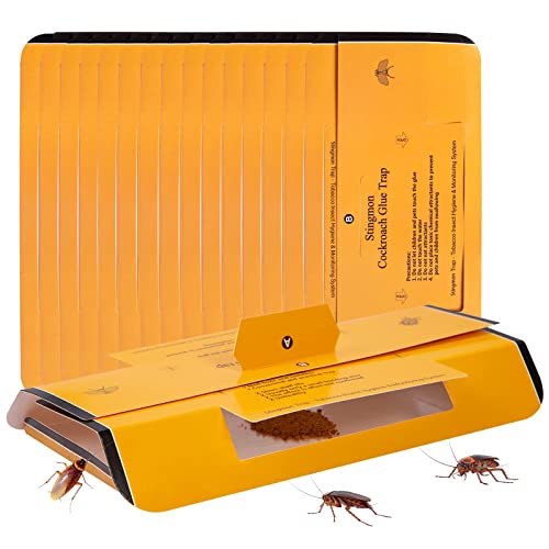 12 Pack Roach Traps Roach Killer Indoor Infestation, Cockroach Killer Indoor Home Bug Glue Trap Sticky Traps for Insects