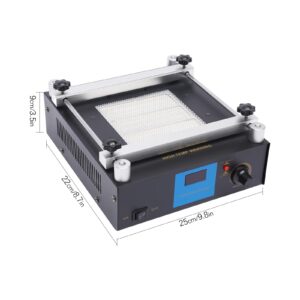 Preheating Rework Station, 110V 853A 600W SMD PCB Preheat bga Rework Station Hot Plate Preheating Oven Welder