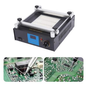 Preheating Rework Station, 110V 853A 600W SMD PCB Preheat bga Rework Station Hot Plate Preheating Oven Welder