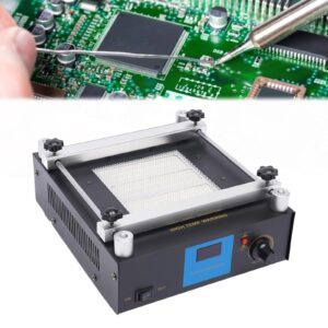 Preheating Rework Station, 110V 853A 600W SMD PCB Preheat bga Rework Station Hot Plate Preheating Oven Welder