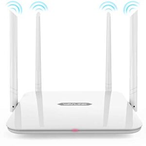 WAVLINK AC1200 WiFi Wireless Router,Dual-Band 5Ghz+2.4Ghz Smart Router,High Speed Router for Game & HD Video with 4x5dBi High Gain Antenna,Amplifiers PA+LNA,Guest Wi-Fi,Router/Access Point/WISP Mode