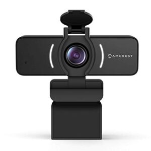 amcrest 1080p webcam with microphone & privacy cover, web cam usb camera, computer hd streaming webcam for pc desktop & laptop w/mic, wide angle lens & large sensor for superior low light (awc205)