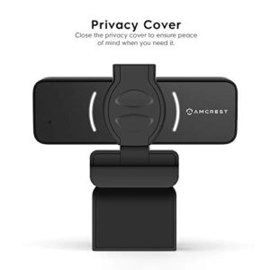 Amcrest 1080P Webcam with Microphone & Privacy Cover, Web Cam USB Camera, Computer HD Streaming Webcam for PC Desktop & Laptop w/Mic, Wide Angle Lens & Large Sensor for Superior Low Light (AWC205)