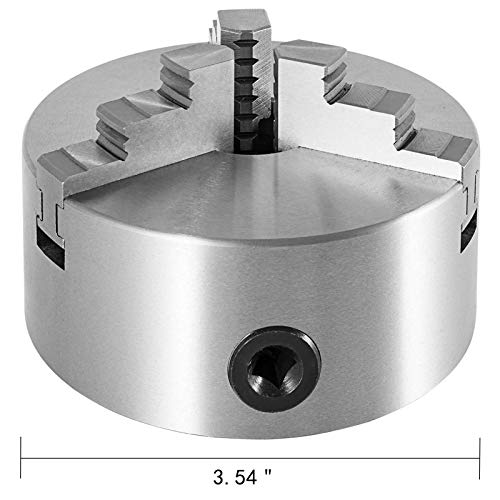 VEVOR K11-100 Lathe Chuck 4",Metal Lathe Chuck Self-centering 3 Jaw,Lathe Chuck With Two Sets Of Jaws, for Grinding Machines Milling Machines