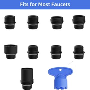iFealClear Pull Down Spray Head 3 Modes for Kitchen Faucet, Kitchen Sink Faucet Aerator Sprayer Nozzle, Faucet Head Replacement Compatible with Moen, Delta, Kohler, 12 Adapters, Oil Rubbed Bronze