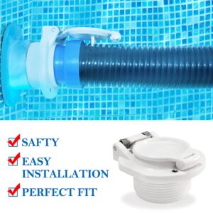 W400BWHP Free Rotating Vacuum Lock Safety Wall Accessories Replacement for Hayward Navigator Pool Cleaners（White）