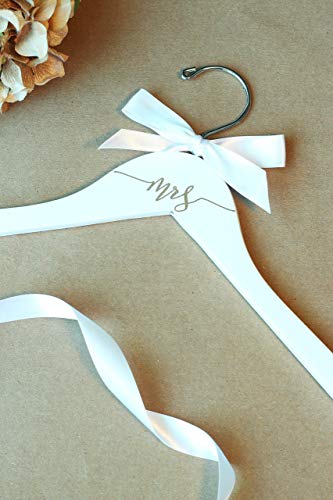 Mrs Wedding Hanger, Bride Hanger, Bridal Wedding Gift, Decal