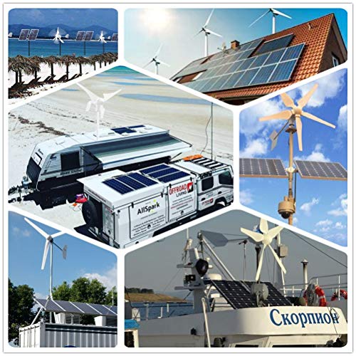 3KW Solar Wind Power Kit 48V Hybrid System Battery Charging Kit : 1000W Wind Turbine Generator + 20pcs 100W Monocrystalline Solar Panel + 40A MPPT Charge Controller + Cables + Brackets