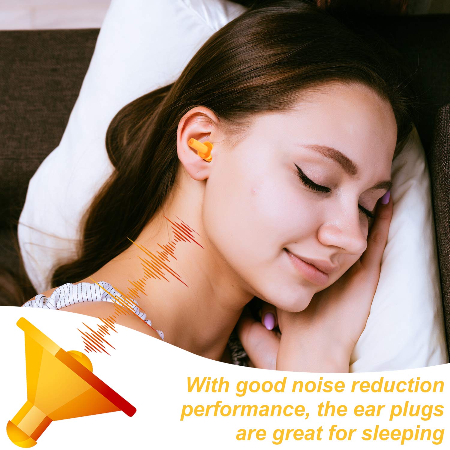 24 Pairs Ear Plugs Silicone Soft Ear Plugs Waterproof Reusable Earplugs Noise Reduction Earplugs for Adults Kids Sleeping Snoring Swimming Travel Concerts, Assorted Color