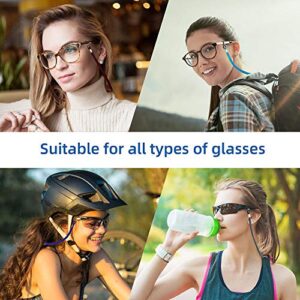 SCWJTF Eyeglass Straps, 4PCS Premium Nylon Adjustable Eyewear Retainers, Anti-slip Eyeglass Lanyard, Sport Unisex Sunglass Eyeglass Chains for Men and Women's, Free 3 Gifts