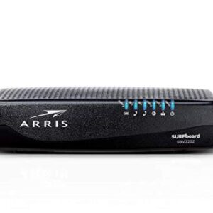 ARRIS Surfboard SBV3202 DOCSIS 3.0 Cable Modem, Certified for Xfinity Internet & Voice (Black) (Renewed)