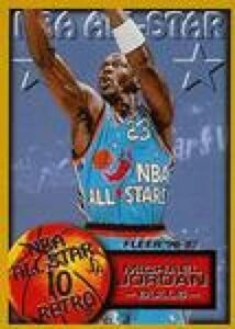 basketball nba 1996-97 fleer #282 michael jordan as nm near mint bulls
